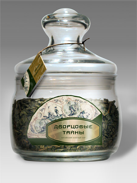 Этикетка для чая "Дворцовые тайны"