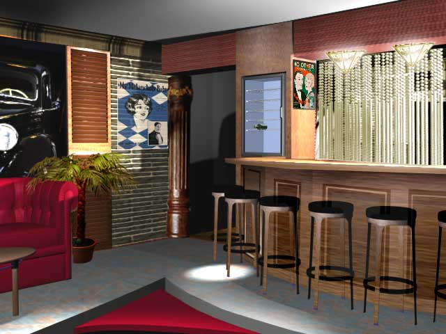 вип-зал в стиле "чикаго 20-х"