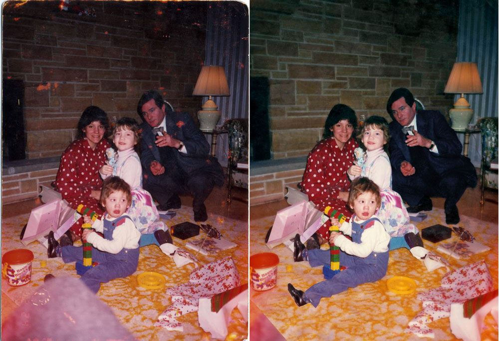 Реставрация старого цветного снимка