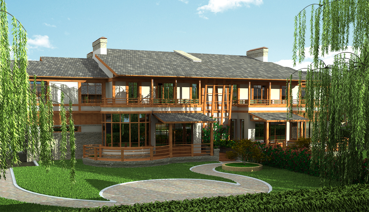 Блокированный дом в "японском" стиле