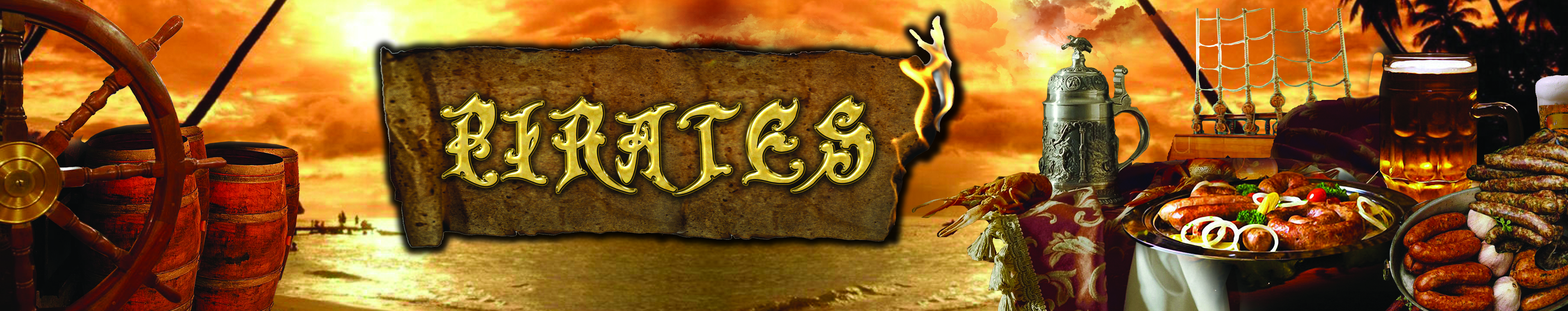 Проект "Пираты" макет наружной рекламы