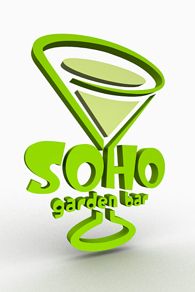Вывеска для "SOHO GARDEN BAR"