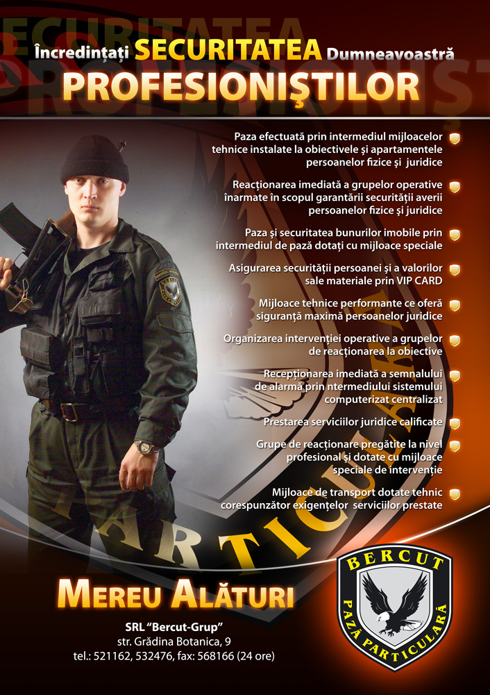 "BERCUT" - рекламный макет в журнал