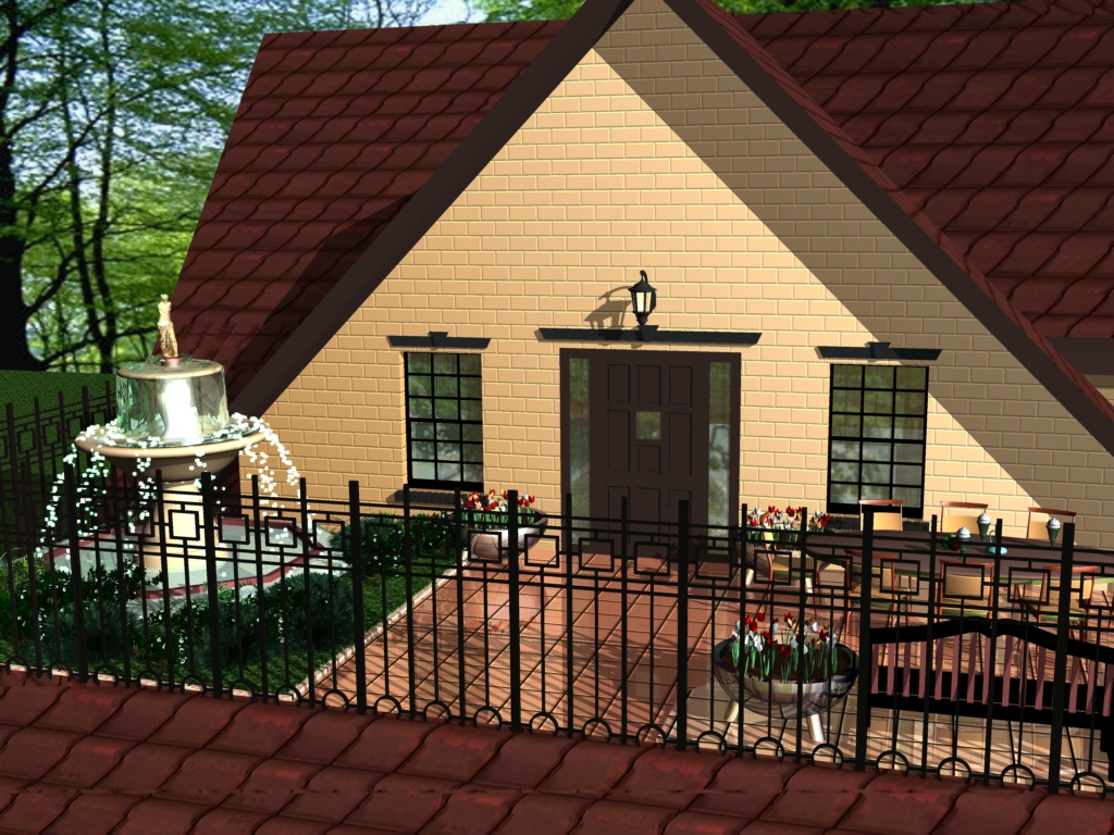 Визуализация коттеджа вар2