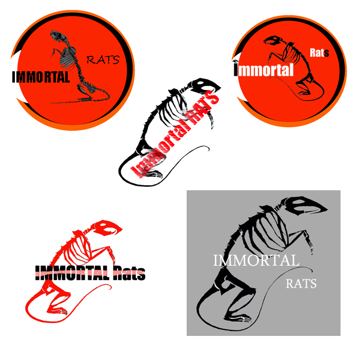 Вариации лого для Immortal Rats