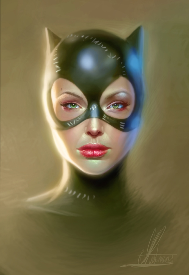 женщина кошка