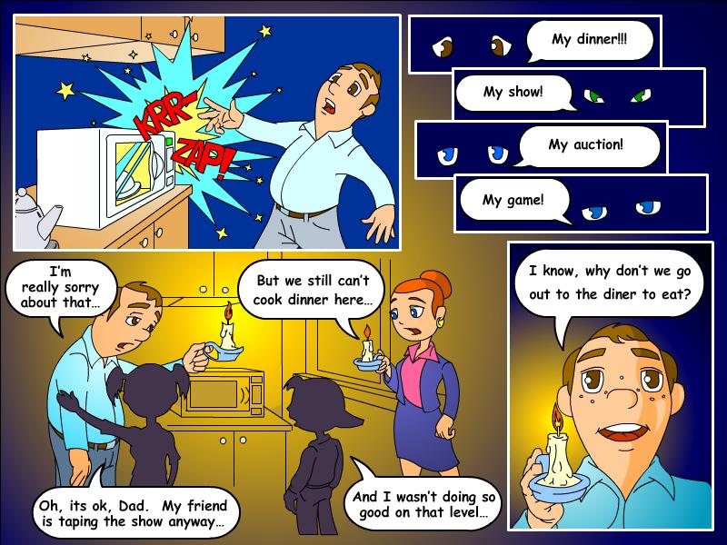 комикс к игре "Dairy Dash"