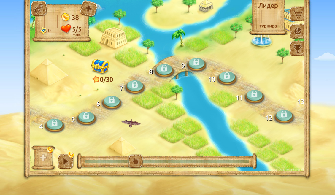 Графика для игры "Пирамиды Египта - пасьянсы" (map1)