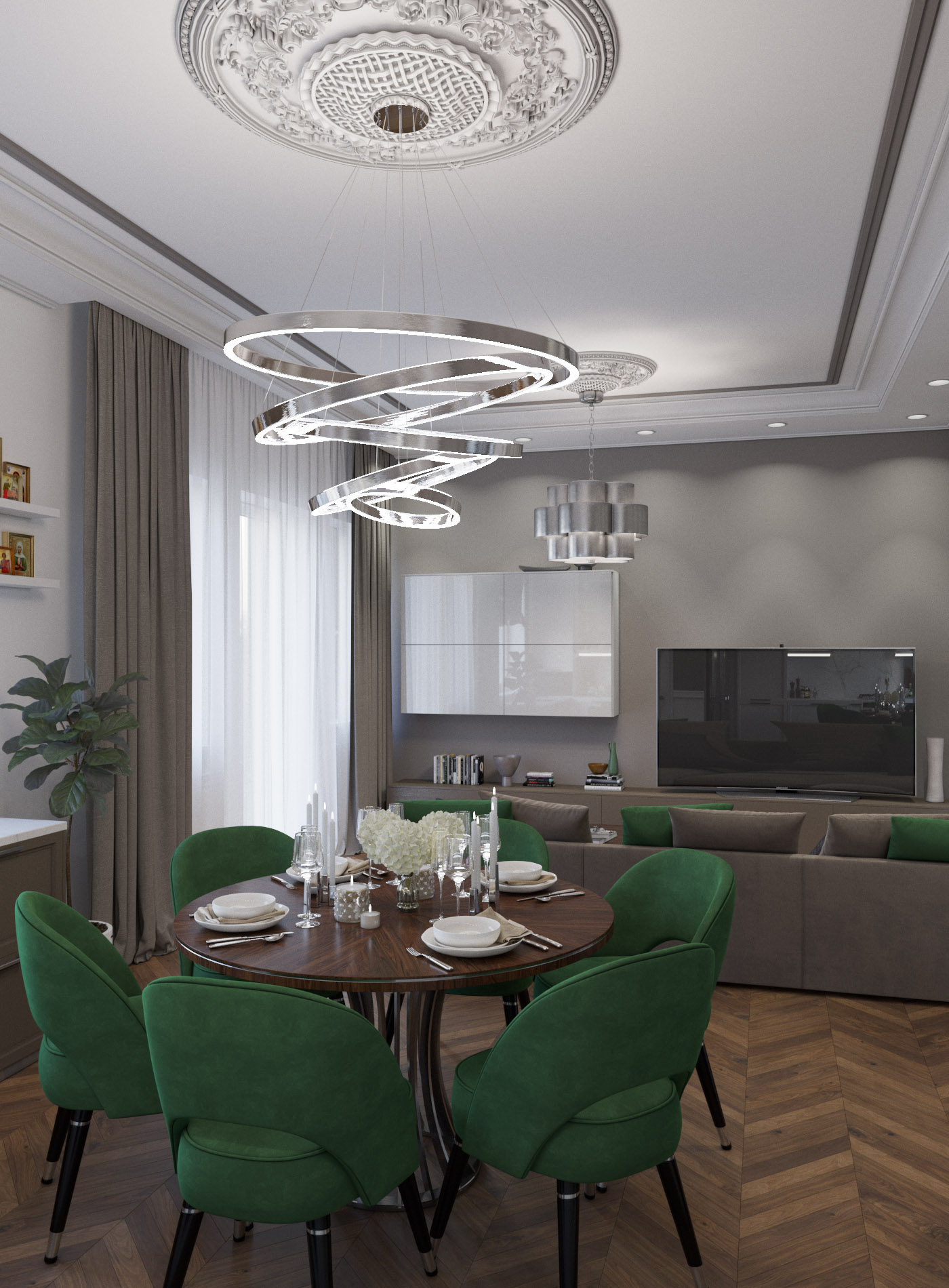 Кухня гостиная август 2018