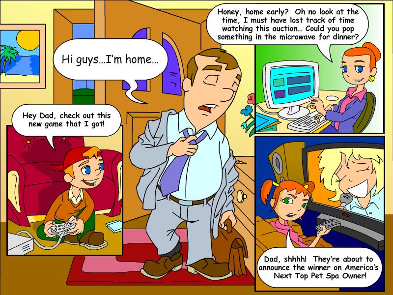 комикс к игре "Dairy Dash"