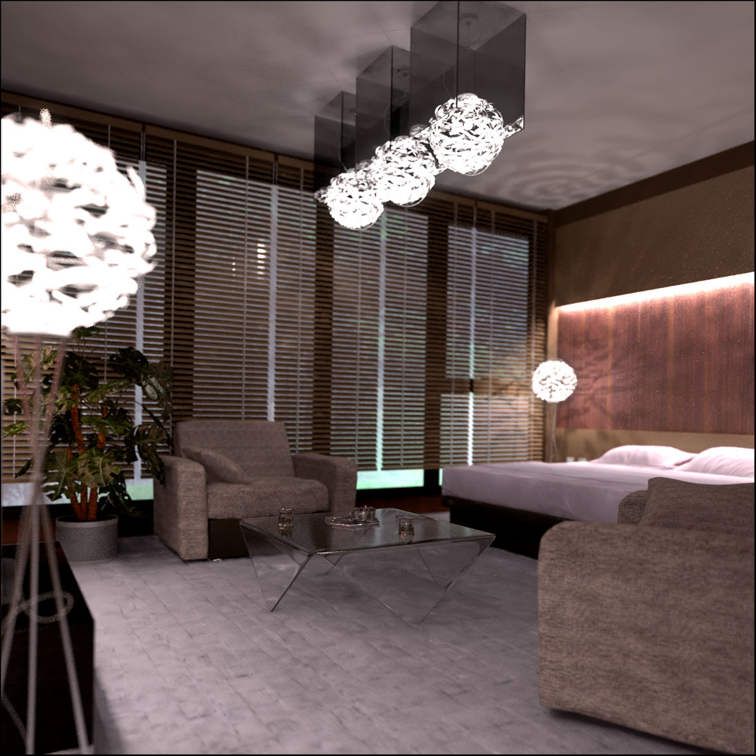 Визуализация номера люкс.