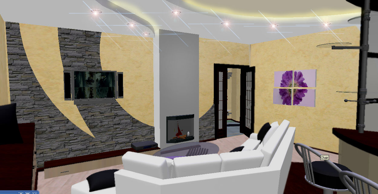 гостиная 3х комн.кв 120м