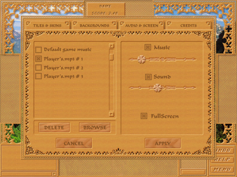 интерфейс к игре