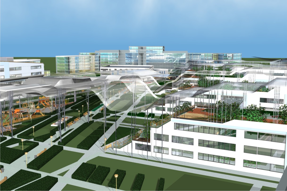 Экспериментальный жилой комплекс с применением тентовых конструкций