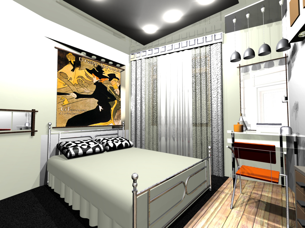 Эскиз спальни вар 2