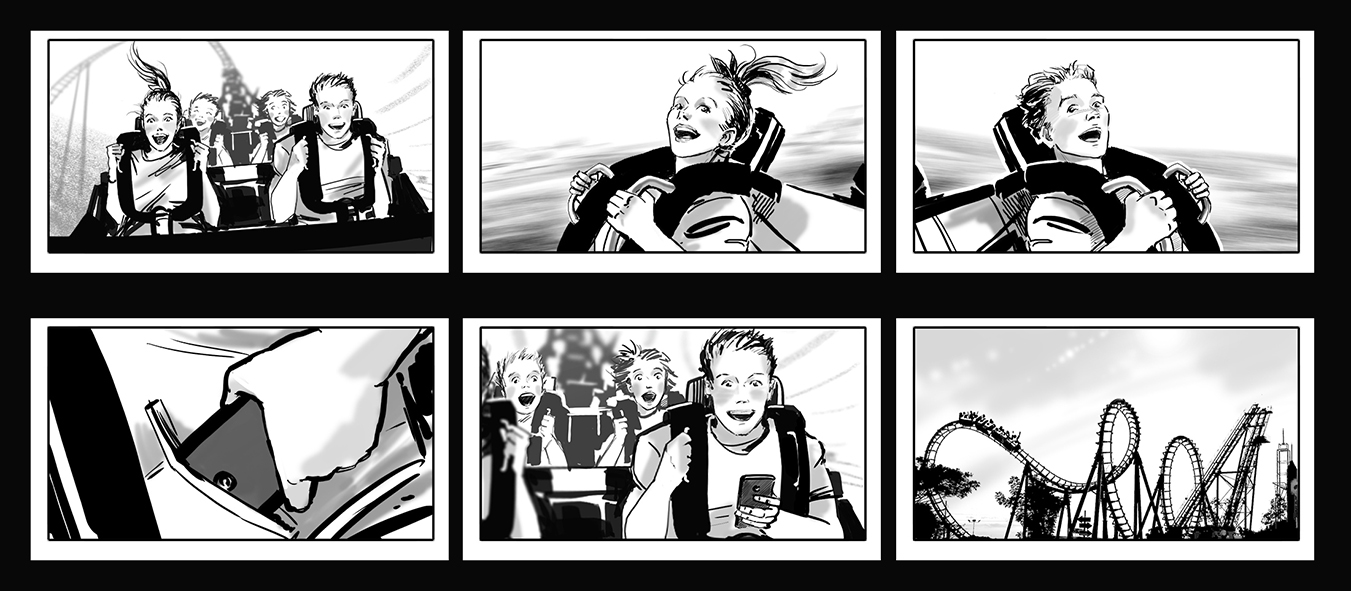 Раскадровка к рекламному ролику