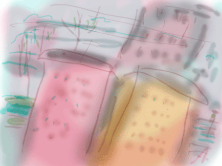 ещё дома и ветер на закате)