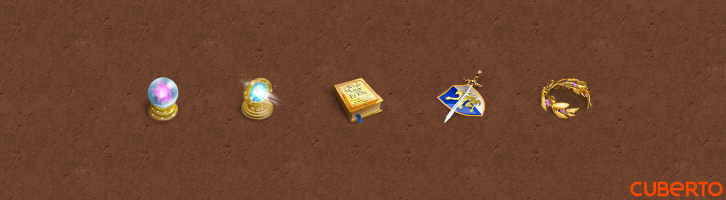 Иконки для меню игры PocketHeroes