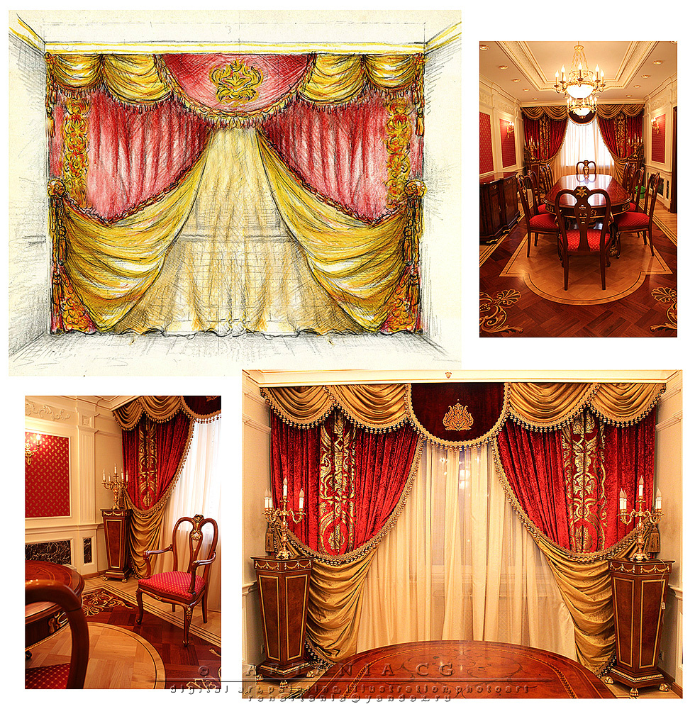 Дизайн столовой в стиле ампир