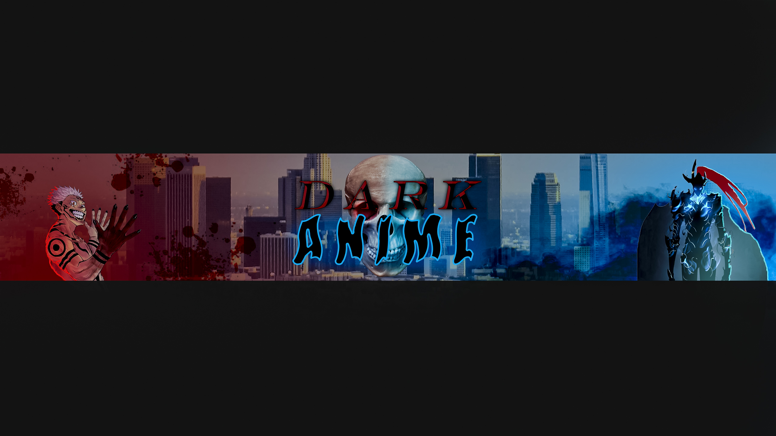 шапка для Ютуб канала в стили "Anime" 