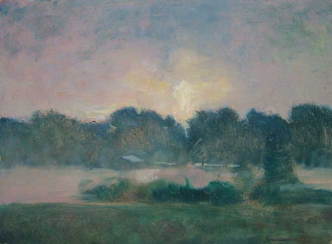 Рассвет 31х41.5 двп.м.