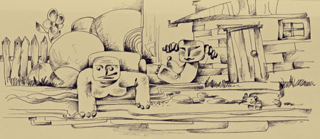 Рисунок.  Бумага, карандаш.