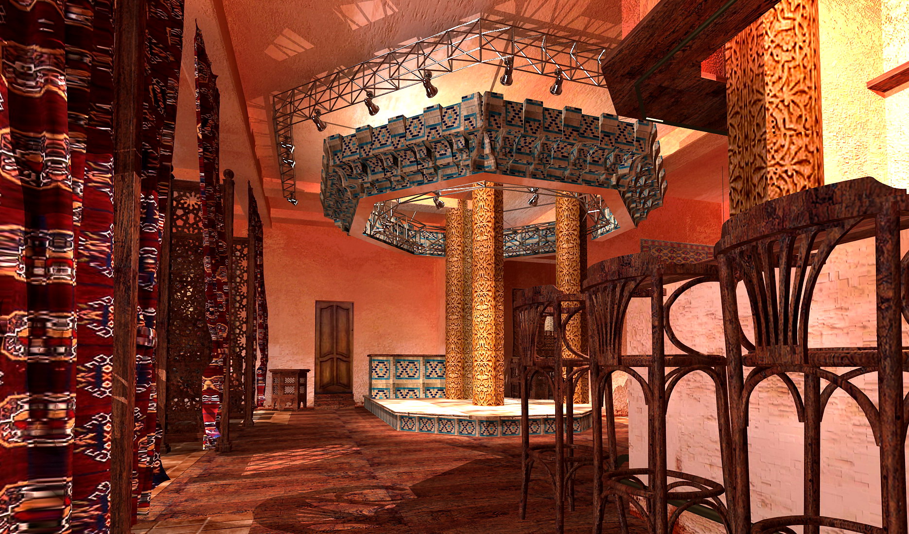 Дизайн-проект узбекского ресторана