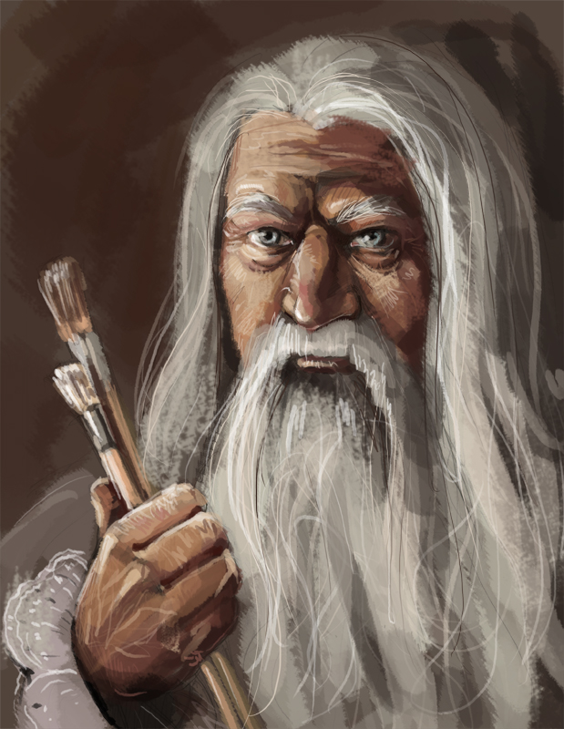 Старый художник