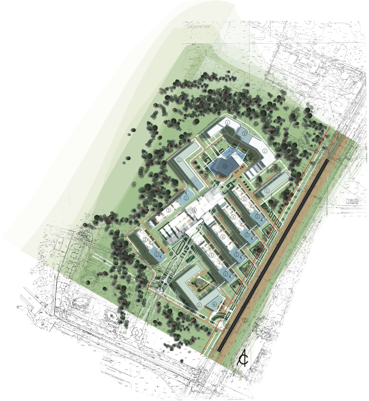 Экспериментальный жилой комплекс с применением тентовых конструкций