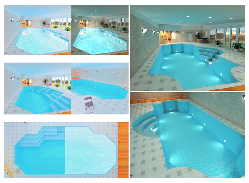 3D визуализация проектов бассейна.