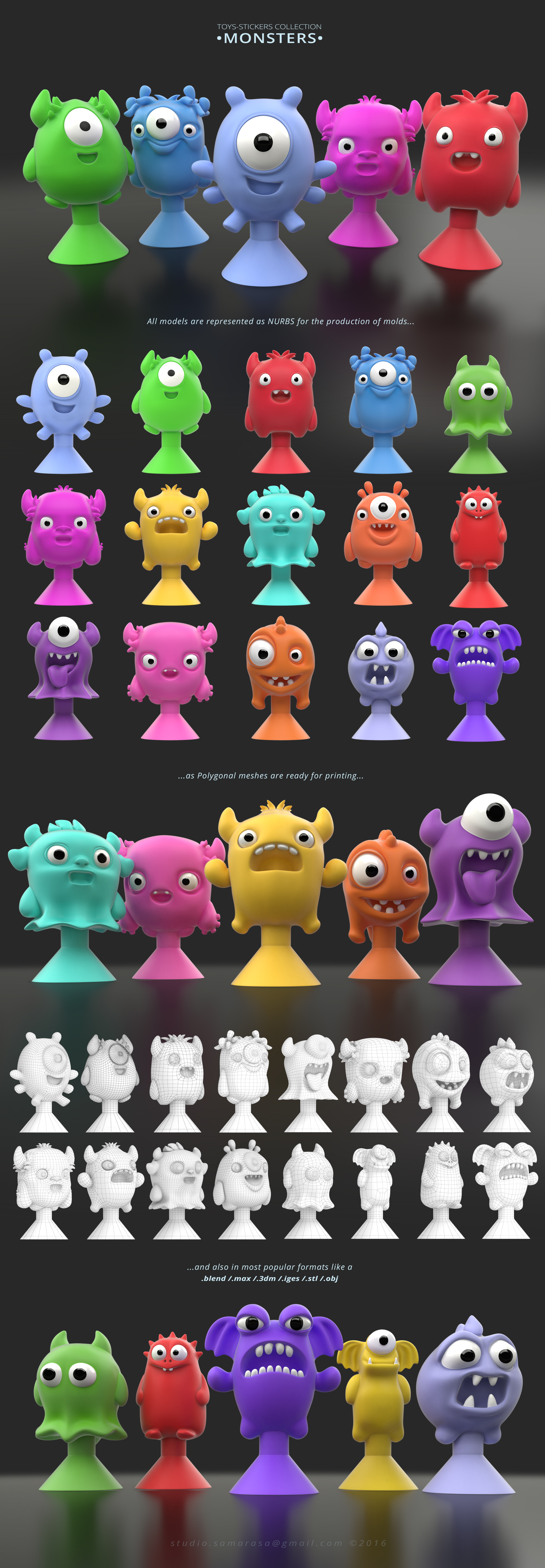 MONSTERS ( MONSTIKS ). Аналог фигурок от Stikeez. 