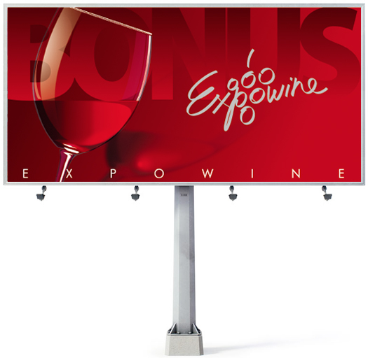 Рекламный щит Expowine