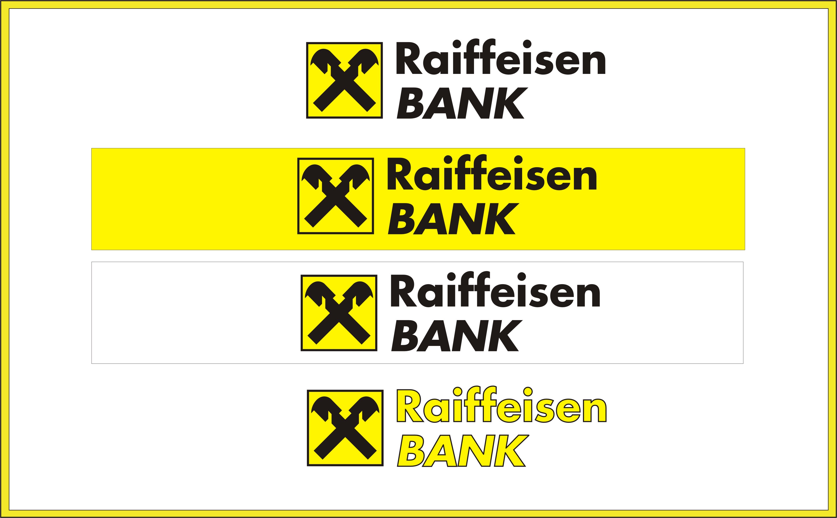 Фирменный стиль "Raiffiesen Bank" Австрия