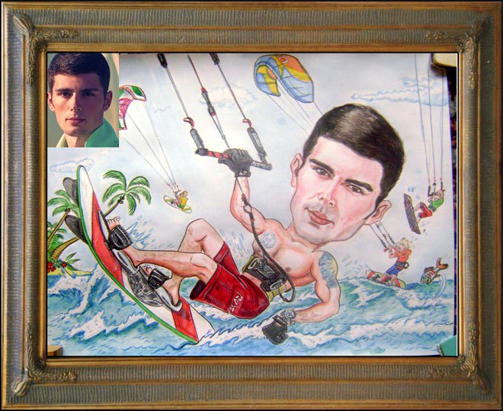 шарж спортсмен