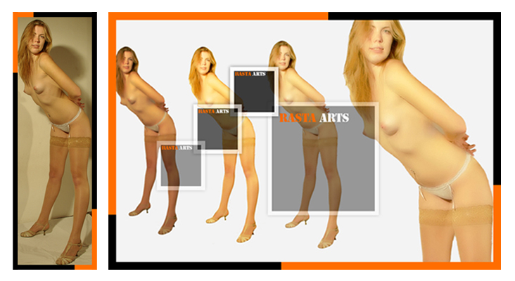 Ретушь фотографии эротического содержания