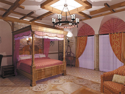 Гостиничный номер в замковом стиле. Mental Ray, 2007