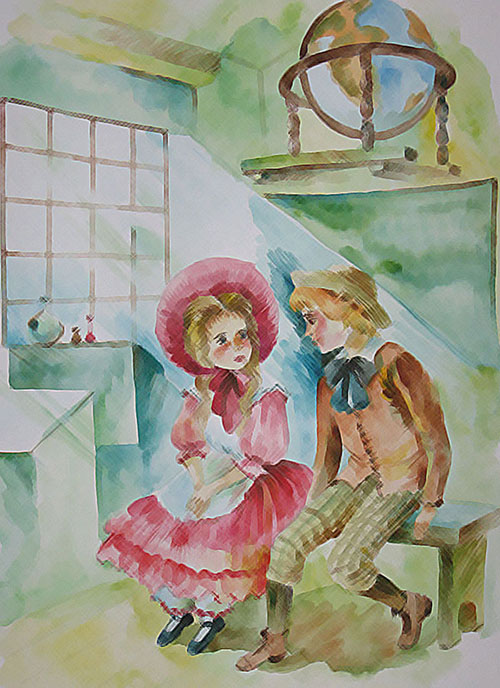 Иллюстрация к книге "Приключения Тома Сойера"