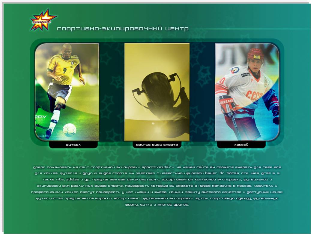 Магазин спортивной экиперовки