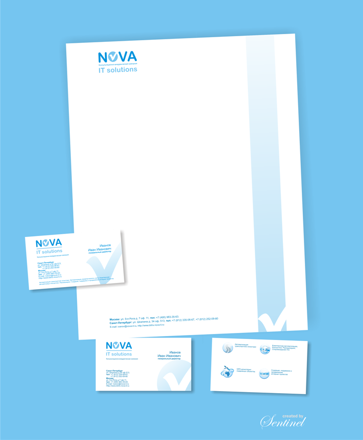 Фирменный стиль для Nova It Solutions