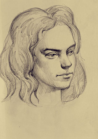 Рисунок.  Бумага, карандаш.