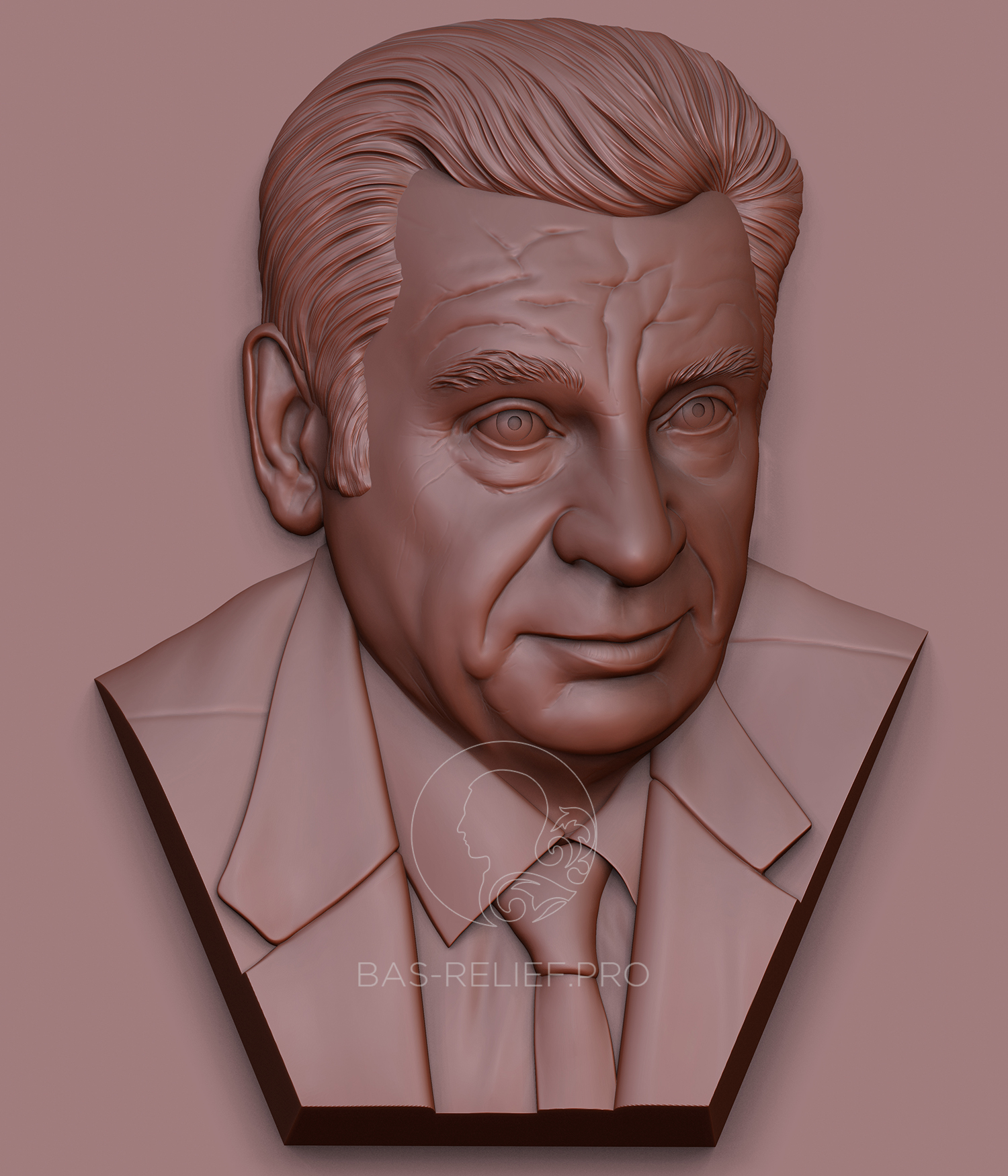 3д моделирование портретного барельефа