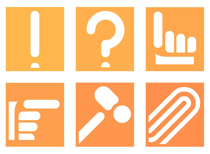 Набор пиктограмм для книг по бухучету фирмы "Знание и дело"