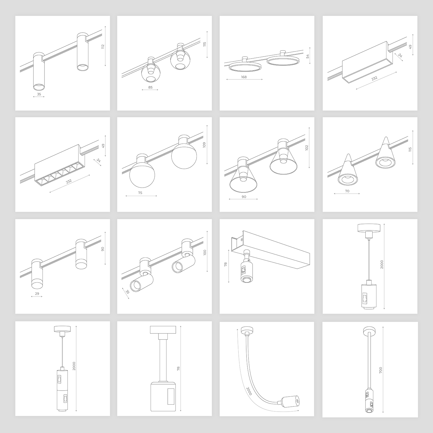 Отрисовка люстр (примеры) ST Luce, 2023 г.
