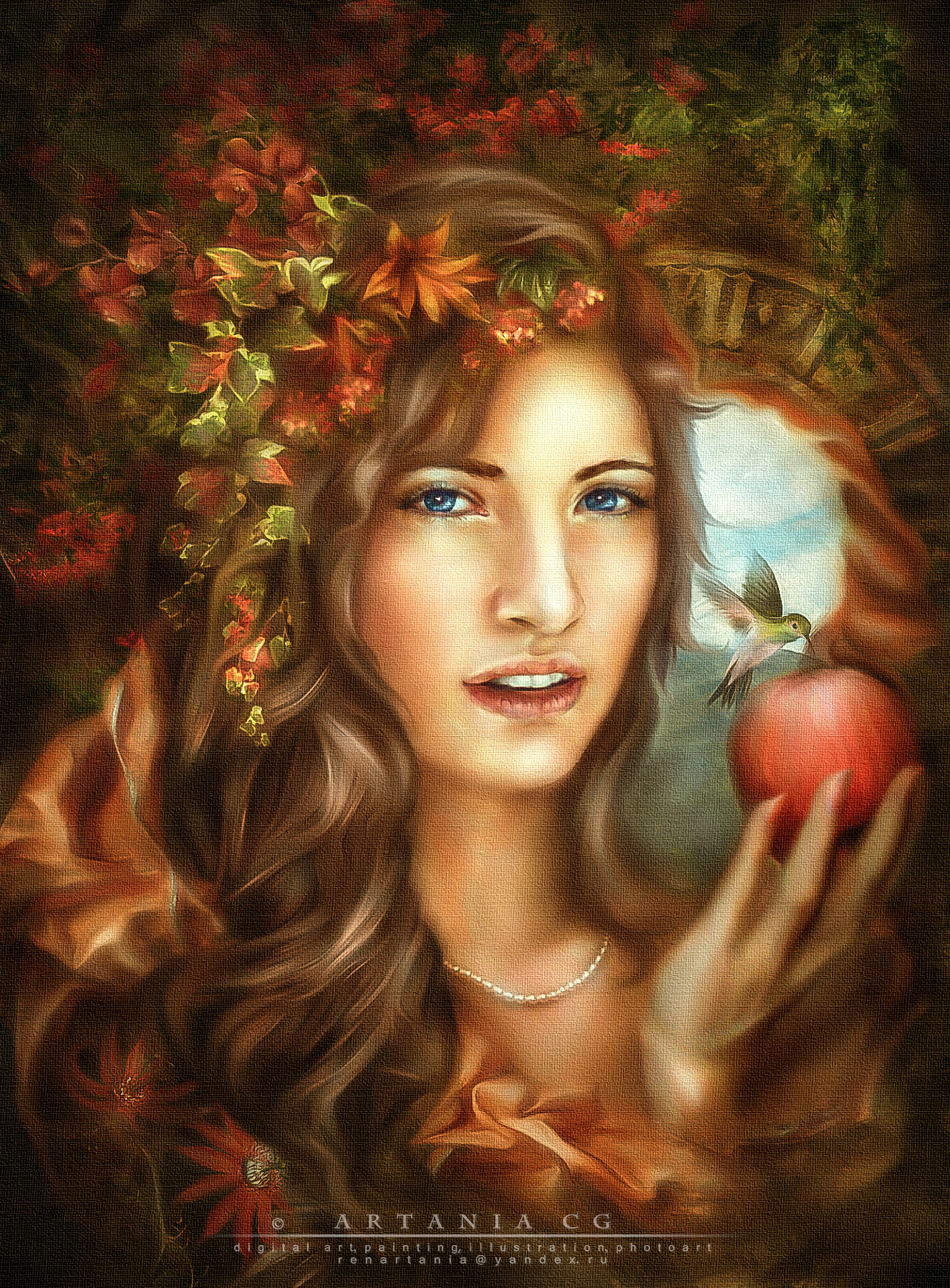 Цифровая живопись (Digital painting) - под картину эпохи Возрождения