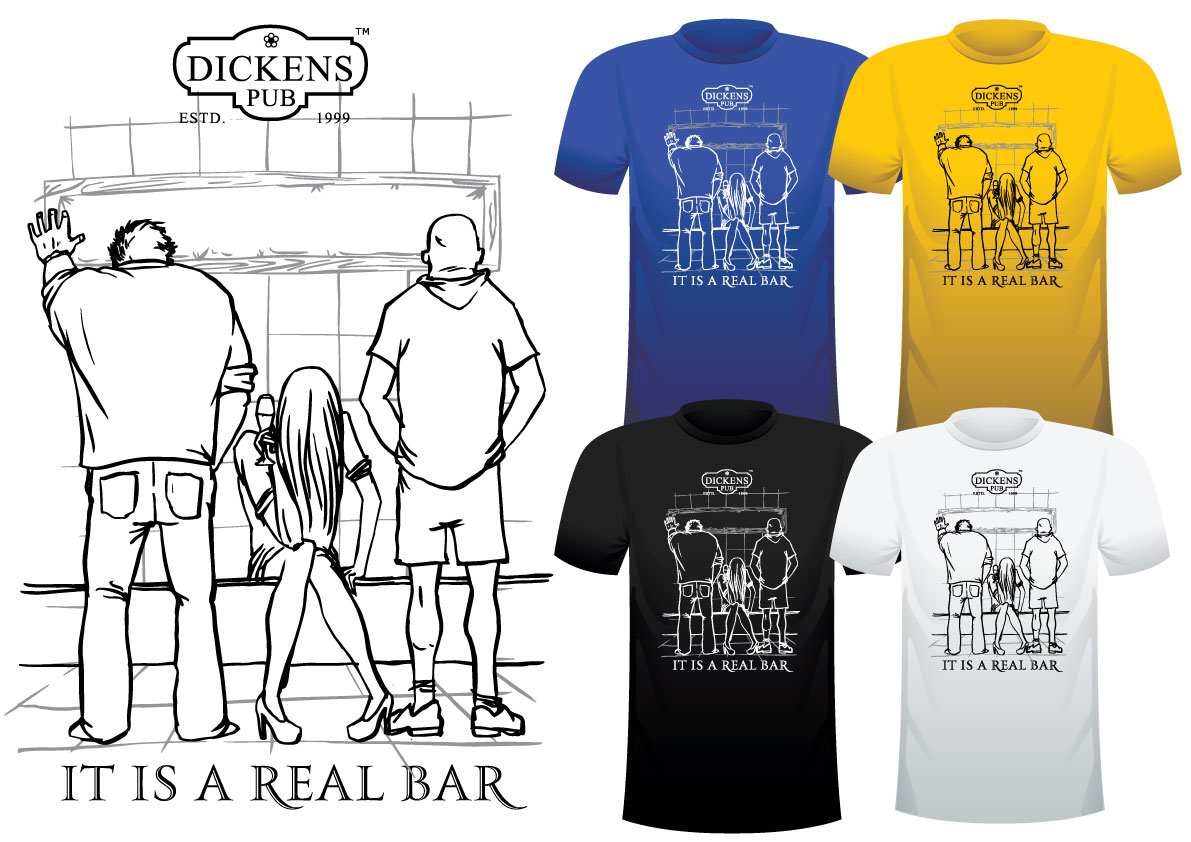 футболка для бара