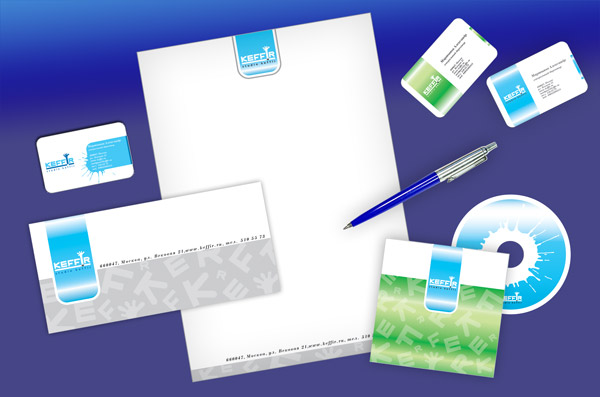 Фирменный стиль для btl-агентства "Keffir"