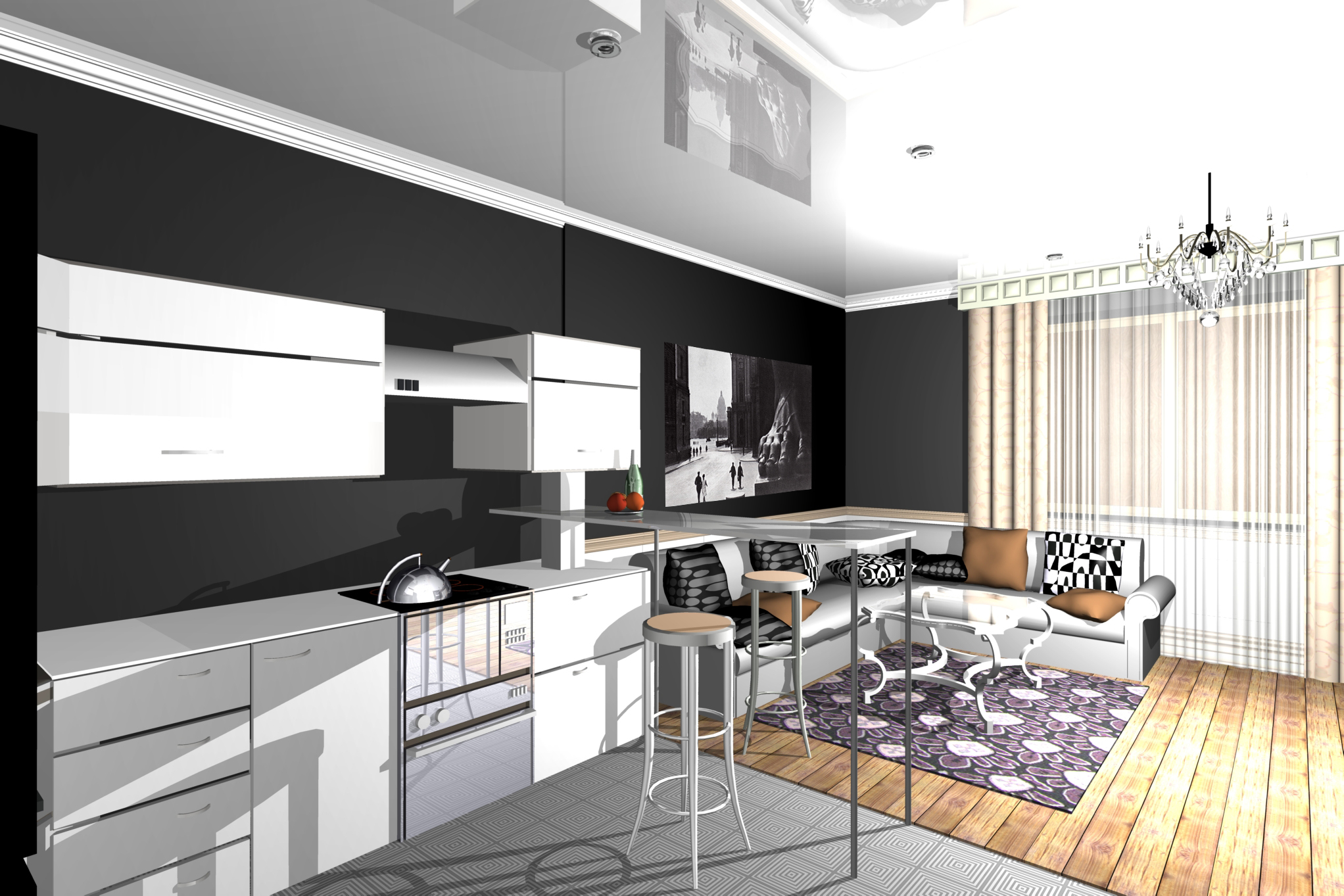 Кухня-гостиная