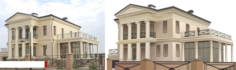 Отрисовка дома по фотографии