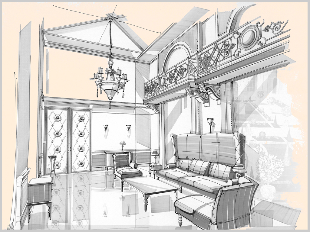 Малая гостиная (эскиз)