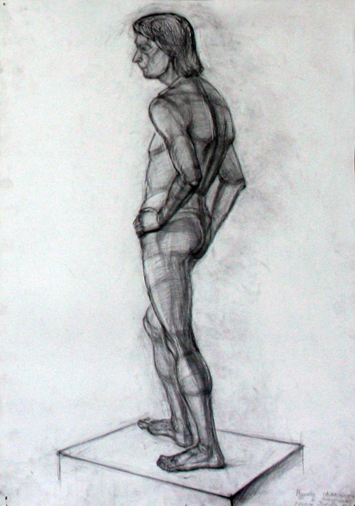 Натурщик в рост.